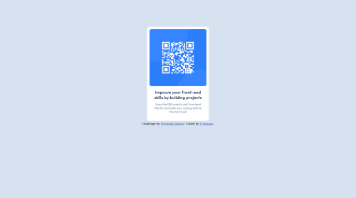 Qr code coding challenge solution