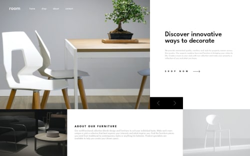 Responsive Room Homepage using plain HTML, CSS, and Javascript coding ...