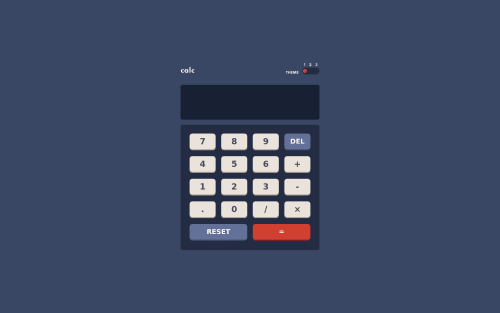 Calculator App using HTML, CSS and Javascript coding challenge solution