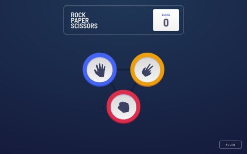 Rock, Paper, Scissors using React & Tailwind coding challenge solution