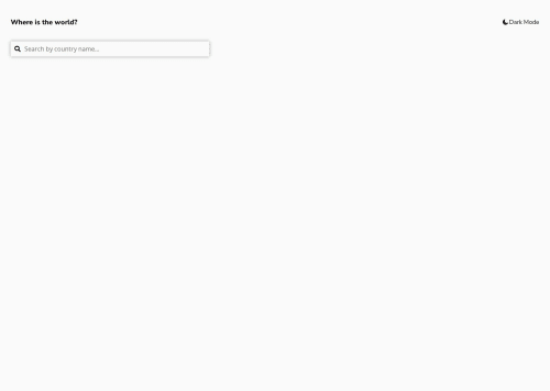 REST Countries coding challenge solution