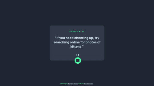 Advice generator app coding challenge solution