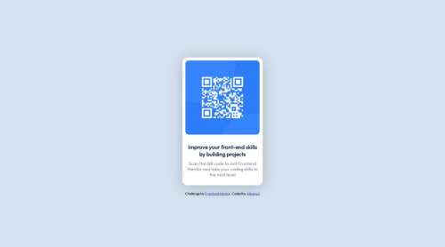 QR Code project solution. coding challenge solution