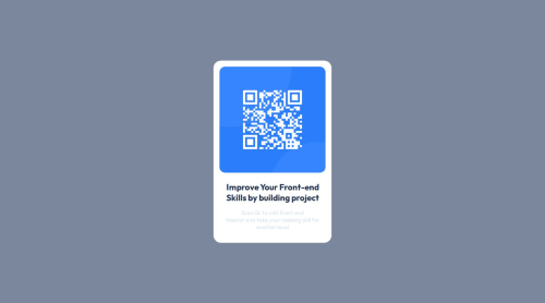 simple qr-code card coding challenge solution