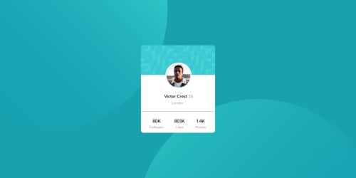 Profile card component html css coding challenge solution