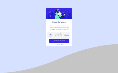 Order summary component fun coding challenge solution