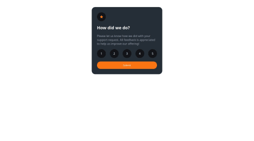 I created interactive rating component using HTML, CSS and JavaScript ...