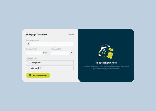 Mortgage Repayment app solution coding challenge solution