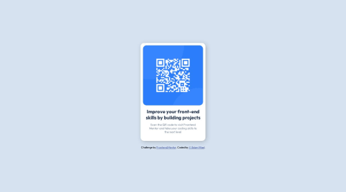 Frontend Mentor | my first challenge | QR code component coding ...