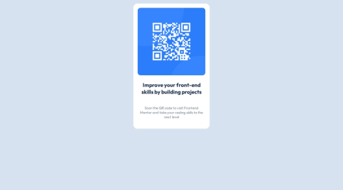 QR code component solution coding challenge solution | Frontend Mentor