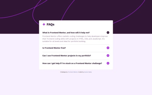 Responsive FAQ Accordion Using Tailwind CSS & Keyboard Navigation ...