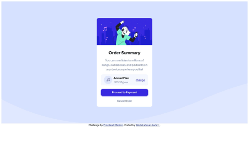 Order Summary Preview Component coding challenge solution