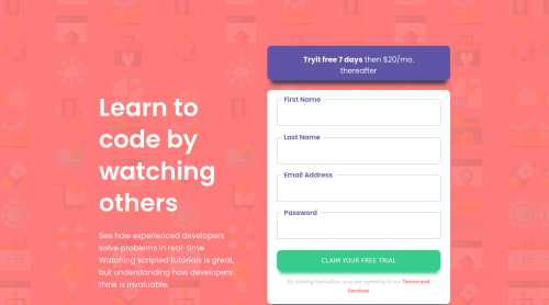 Create signup form with html, css, and native JavaScript coding ...