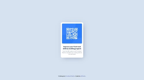 QR-CODE Component using HTML & CSS coding challenge solution