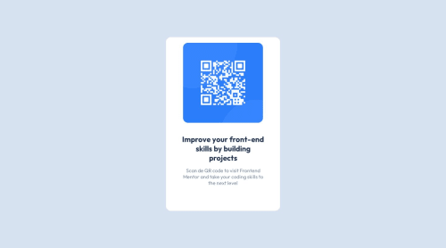 Responsive Qr code layout coding challenge solution