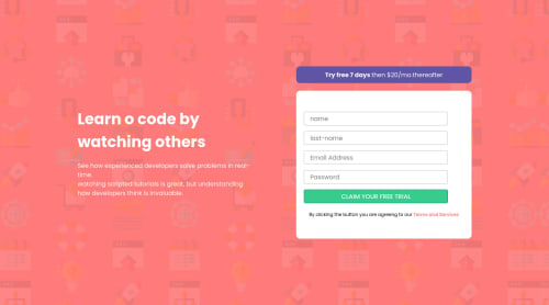 Formulario com JS coding challenge solution