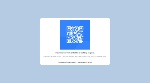 QR-Code using Html,CSS tools as primary stack coding challenge solution