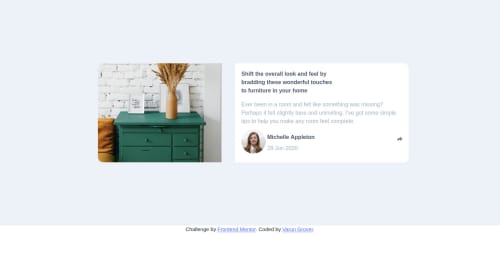 Article Preview component using HTML, CSS, Js and Bootstrap coding ...