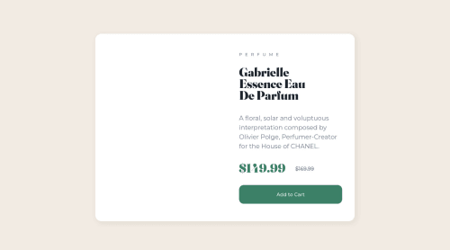 A product preview card made using CSS and HTML coding challenge solution