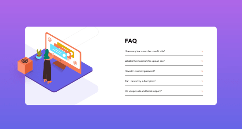 Faq-according-card built with HTML, CSS, and VanillaJs coding challenge ...