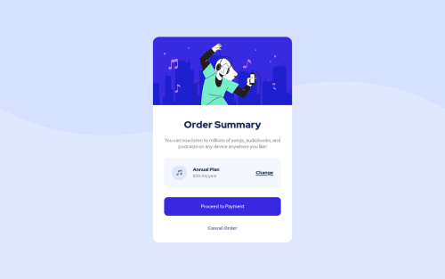 Order Summary Component coding challenge solution