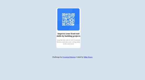 Qr code built using Flexbox and spaced margin properies. coding ...