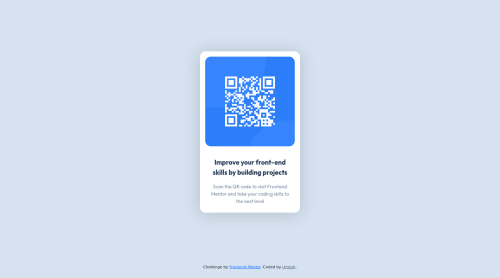QR Code Component using Bootstrap coding challenge solution