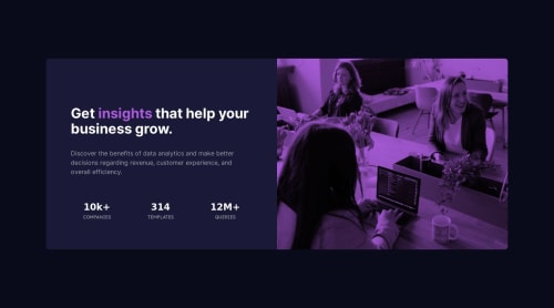 Responsive stat-preview-card-component using ReactJS and TailwindCSS ...