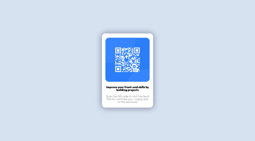Frontend Mentor | QrCode using css flexbox coding challenge solution