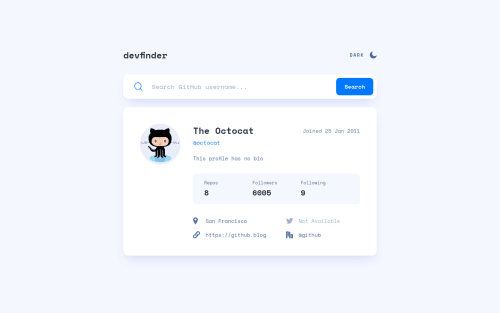 Github User Search using Vue3 + Typescript & Fetch API coding challenge ...