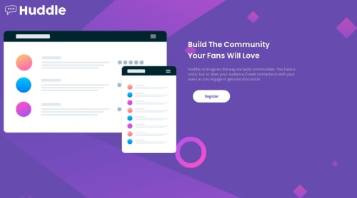 Huddle Landing Page