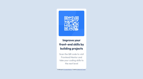 QR Code Component using CSS and HTML coding challenge solution