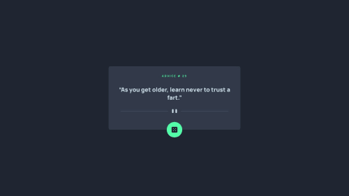 Advice generator app coding challenge solution