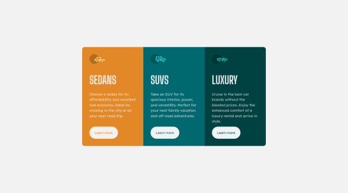 Frontend Mentor | Preview cards using css grid coding challenge solution