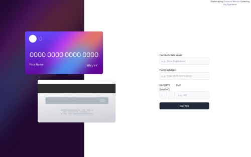 interactive-card-details-form-main with tailwind and vue js coding ...