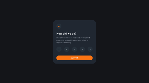 Interactive rating card with Flexbox coding challenge solution