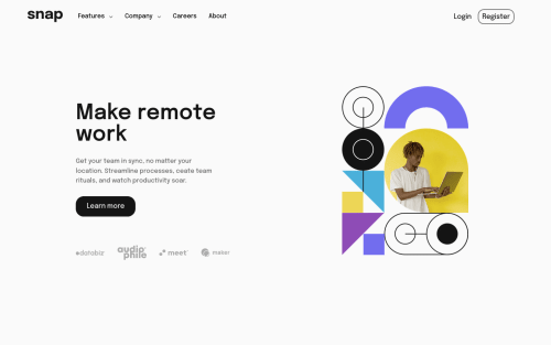 mobile first design using html, CSS, and a little JS for dropdowns ...