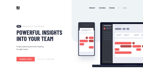 Project-tracking-intro-component | React | CSS modules coding challenge ...