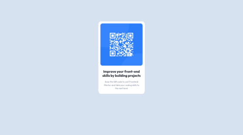 Qr code component challenge using basic html and css coding challenge ...