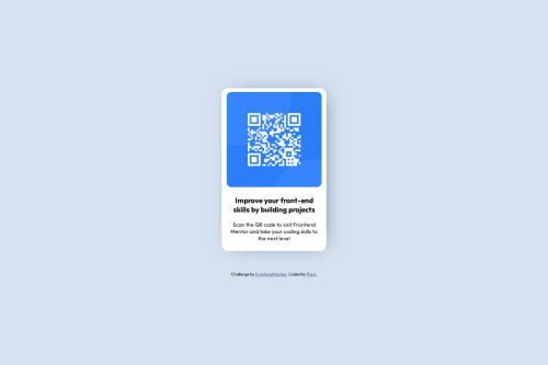 QR Code Page coding challenge solution