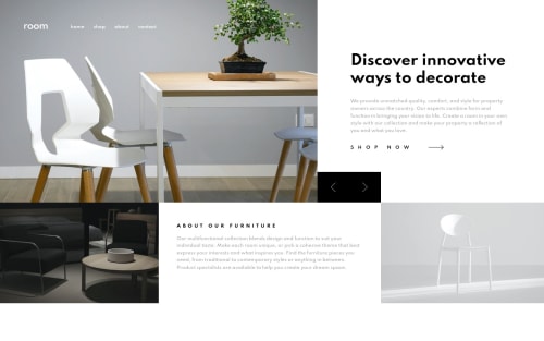 Room Homepage using HTML, CSS, Js coding challenge solution