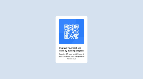 QR Component with React & Tailwind CSS coding challenge solution