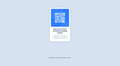 QR Code Card UI coding challenge solution