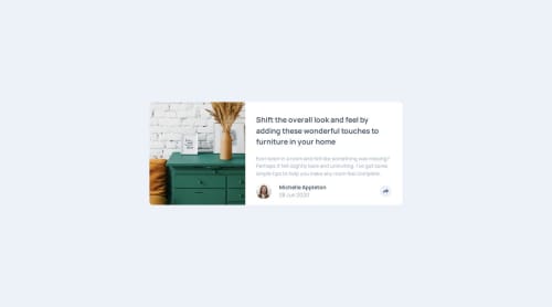 Article Preview Component coding challenge solution | Frontend Mentor
