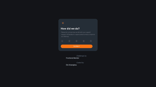 A Interactive Rating Web Page Built with JS coding challenge solution