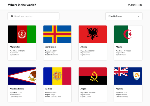 Rest Countries API using HTML, CSS and Vanilla JavaScript coding ...