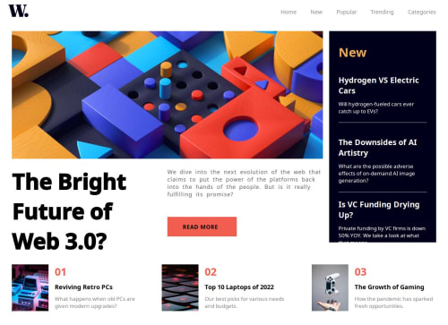 News Page using CSS Grid and FlexBox coding challenge solution ...