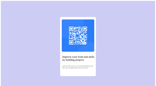 Frontend Mentor | QR code component coding challenge solution