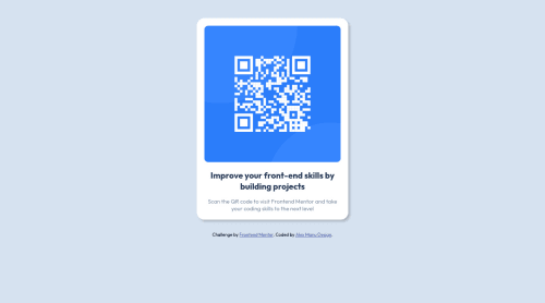 Simple QR code using flexbox coding challenge solution