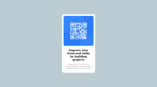 Qr code only with html and Css coding challenge solution